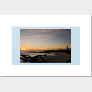 January sunrise at Cullercoats Bay (2) Posters and Art